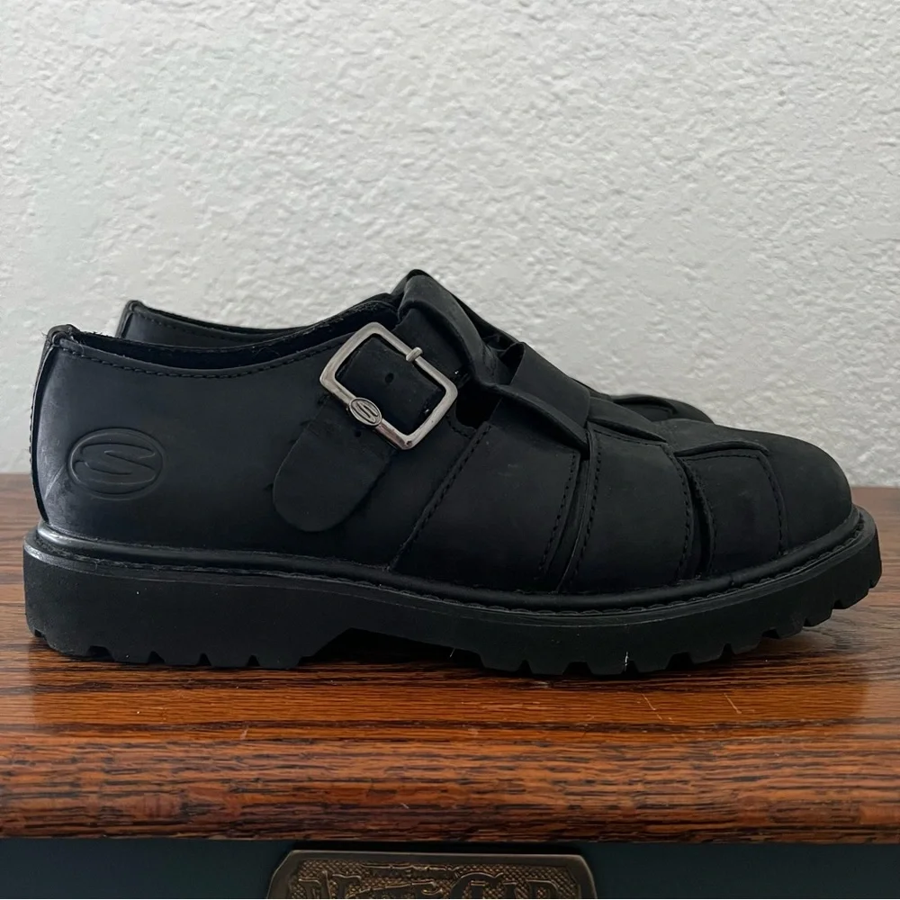 Vintage Skechers Y2K Leather Chunky Fisherman’s Sandals EU 40 Men’s 7.5